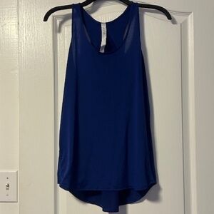 Lululemon racerback blue tank -Size 4
